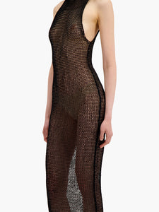 fishnet dress